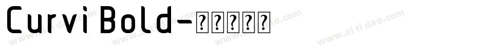 Curvi Bold字体转换